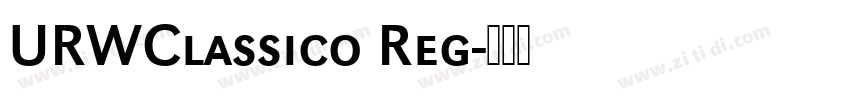URWClassico Reg字体转换